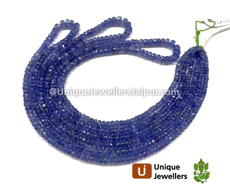 Tanzanite Faceted Roundelle Beads